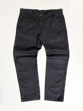 AS IS (minor loose thread) MASON'S 35x29 Men's Torino Jersey Casual Black Chinos